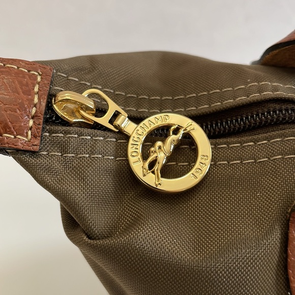 Longchamp Le Pliage Type “S” - Modèle Dépose Olive Green & Saddle Brown … - Picture 6 of 12